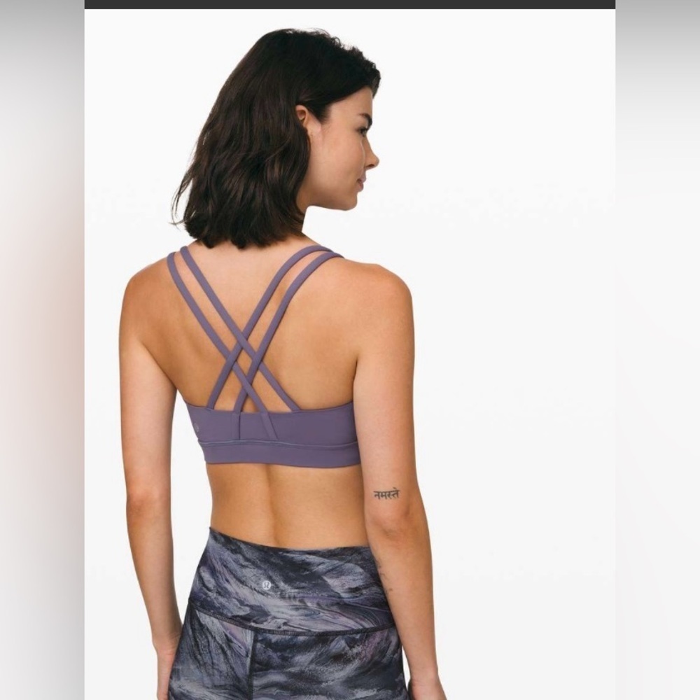 Lululemon Energy Bra Purple Quartz size 2